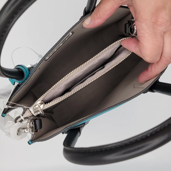 Michael Kors Mercer Color-Block Leather Cross Body - Picture 7 of 13